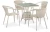 Комплект плетеной мебели T706/Y137C-W85 Latte 4Pcs