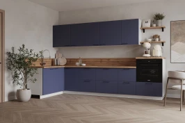 Кухонный гарнитур КГ Угловой 1500х3150 (без пм) , Ежевика  Арника РМ