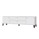 Тумба под телевизор Парус-10, Белый, Белый снег