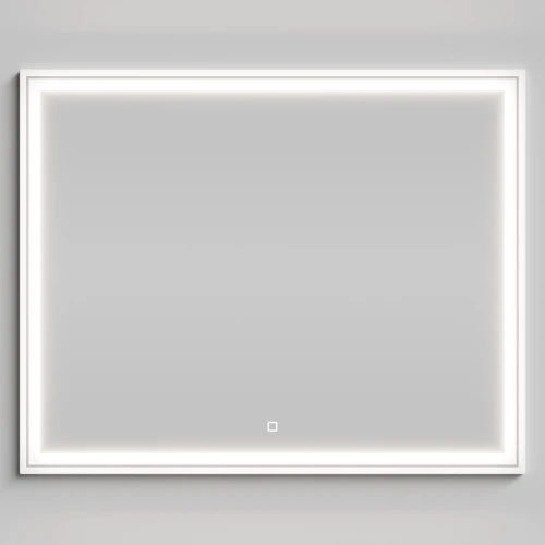 Зеркало Лайт 100, белый глянец