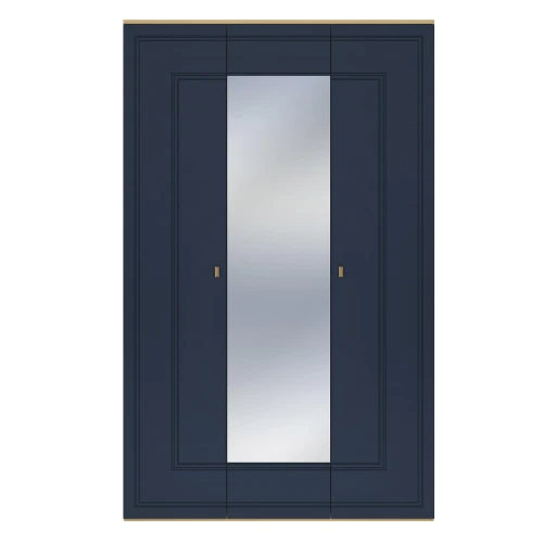 Шкаф 3-х дверный Вега Сапфир синий