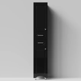 Пенал Адам 35 напольный, черный глянец, левый