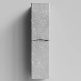 Пенал Адель 35 (2 двери) подвесной, Мрамор Белый софт тач 4044-2, правый