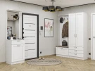 Готовая прихожая Стиль-04 White Silk Белый