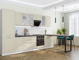 Готовый кухонный гарнитур Ницца-02 Дуб крем