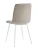 DC209 Стул мягкий, МОККО#G62-13 велюр, каркас металл белый КРУГЛЫЙ