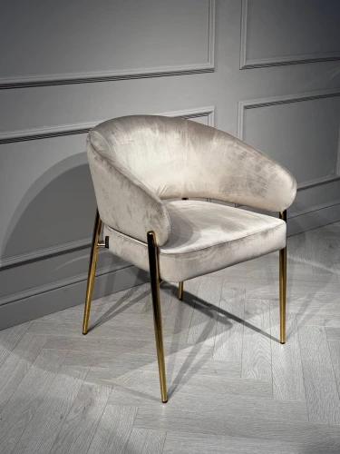 Стул обеденный Стелла ART2959-BG, бежевый/глянцевое золото