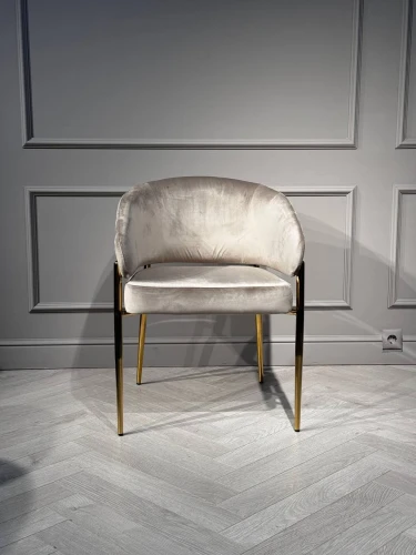 Стул обеденный Стелла ART2959-BG, бежевый/глянцевое золото