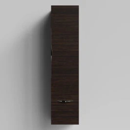 Пенал Марко 35 подвесной, дверь и ящик, ручки Хром, Палисандр ПВХ 43101, правый