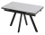 Стол НЕО-2 115 MATTE БЕЛЫЙ МРАМОР, керамика / Черный каркас, М-City
