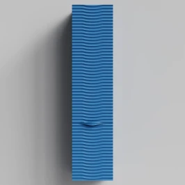 Пенал Эйфория 35 F2, пример RAL 5019 Капри синий, матовая, подвесной, левый