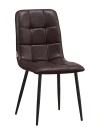 C919/DC809 Стул мягкий, ТЕМНО-КОРИЧНЕВЫЙ#19-7 экокожа, каркас металл черный КРУГЛЫЙ C919/DC809 Стул мягкий, ТЕМНО-КОРИЧНЕВЫЙ#19-7 экокожа, каркас металл черный КРУГЛЫЙ