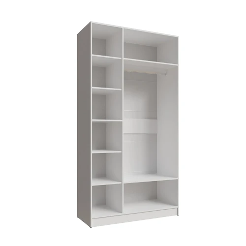 Распашной шкаф с зеркалом Мадрид 1.2, белый