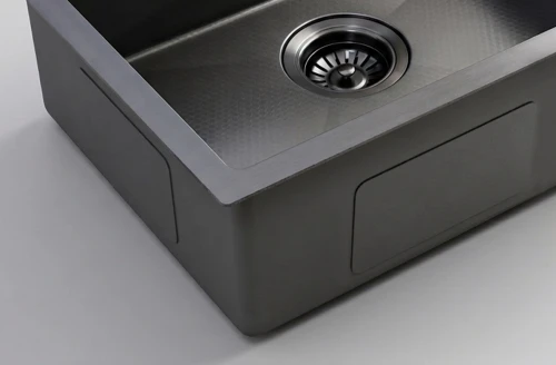 Кухонная мойка из нержавейки BLANTEK FS-5050HN Honeycomb Nano black ECO