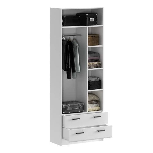 Шкаф Вега, Белый глянец холодный, Белый