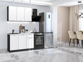 Кухонный гарнитур Квадро-03 Белый Graphite
