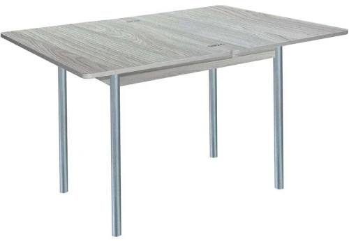 Симпл стол обеденный раскладной / Ясень светлый/металлик