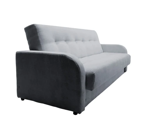 Диван-книжка ЛОНДОН серый 140 ЛЮКС, пружинный блок Боннель