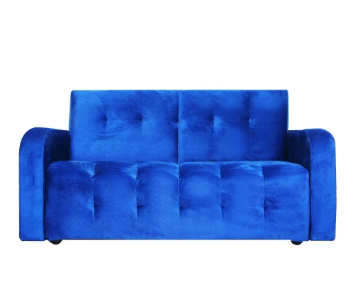 Диван  Оксфорд  90х170 велюр синий