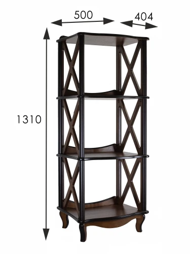 Этажерка-стеллаж Джульетта-3 орех