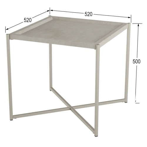 Стол журнальный Стефан лайт стоун/титан