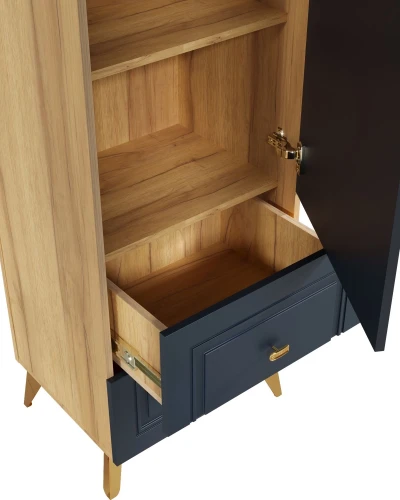 Шкаф-пенал Вега Сапфир, темно-синий