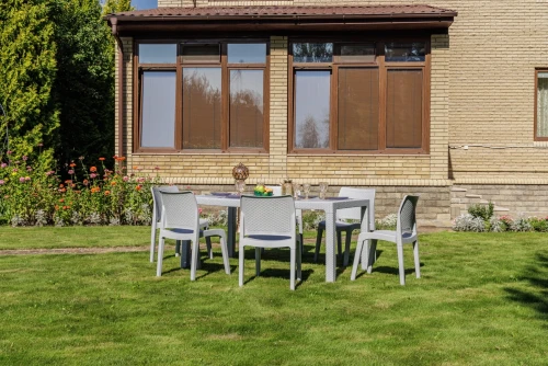 Обеденный комплект JULY M светло-серый