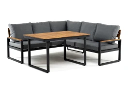 Угловой комплект из алюминия TOPA с обеденным столом  Joygarden