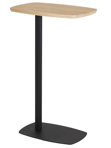 Стол придиванный Дей дуб янтарный/черный