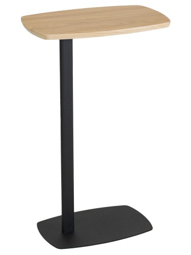 Стол придиванный Дей дуб янтарный/черный