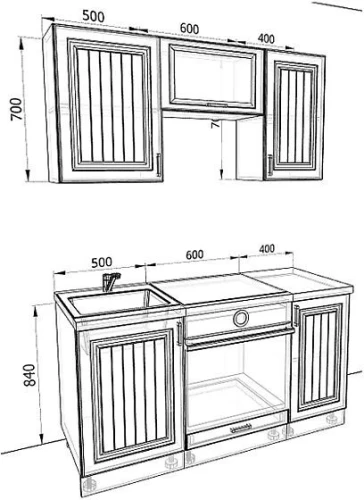 Кухня Принцесса Комплектация 4