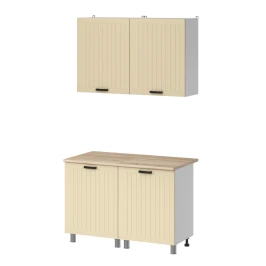 МК Аленушка 1,2м  Орхидея Крем,скоба черный,сонома