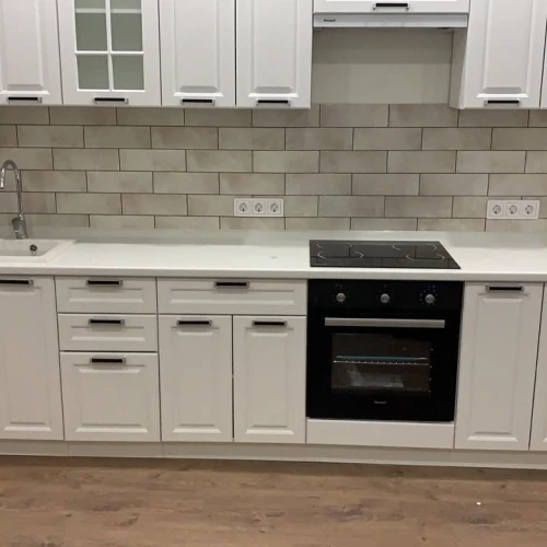 Кухня Прага белое дерево на заказ 2.8 м от фабрики Виват