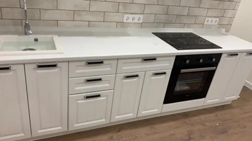 Кухня Прага белое дерево на заказ 2.8 м от фабрики Виват