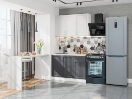 Модульная кухня Сканди-05 White Softwood/Graphite Softwood
