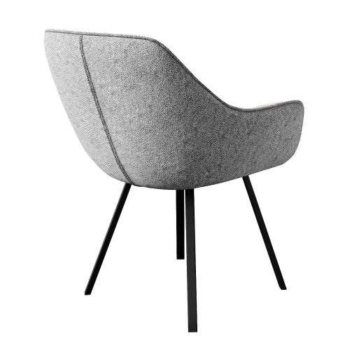 Стул DikLine 252 М поворотный, NS10 GREY, ножки черные