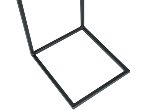 Стол М86 ДП1-03-04 340*300*610 фотопечать «Камень бежевый», черный матовый