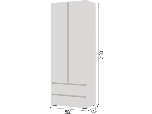 Шкаф «Хелен» ШК-01 2-х дверный, белый