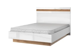 TAURUS, Кровать 140В с подъемником. Цвет БЕЛЫЙ / ДУБ ВОТАН