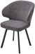 Стул ХИЛТОН 360 град., цвет B28 Темно-серый, велюр / черный каркас М-City