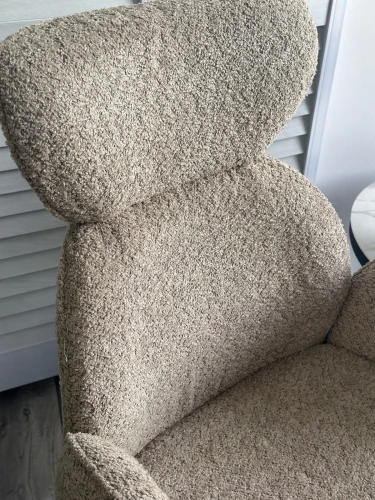 Стул VARDY 360 град.поворот. Хаки букле XD841-06 / Серый, ®DISAUR