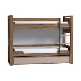 Кровать двухъярусная Nature 90 90х190, дуб табачный