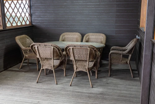 Обеденная группа Мэдисон с овальным столом и 6 кресел без подушек