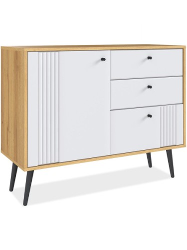 Комод Вега Саксония 105, белый матовый