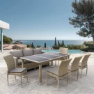 Комплект плетеной мебели T365/S65/Y380B-W65 Light Brown (8+1) Комплект плетеной мебели T365/S65/Y380B-W65 Light Brown (8+1)