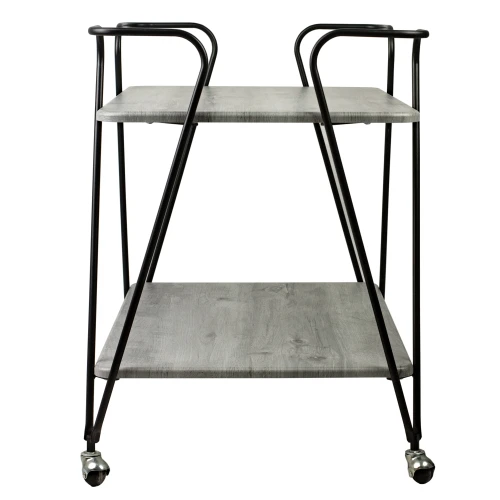 Стол сервировочный Эстер черный/орех гикори grey