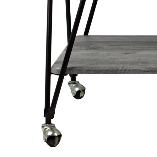 Стол сервировочный Эстер черный/орех гикори grey