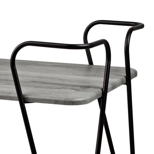 Стол сервировочный Эстер черный/орех гикори grey