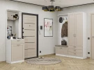 Готовая прихожая Стиль-04 Cream Silk Белый лофт