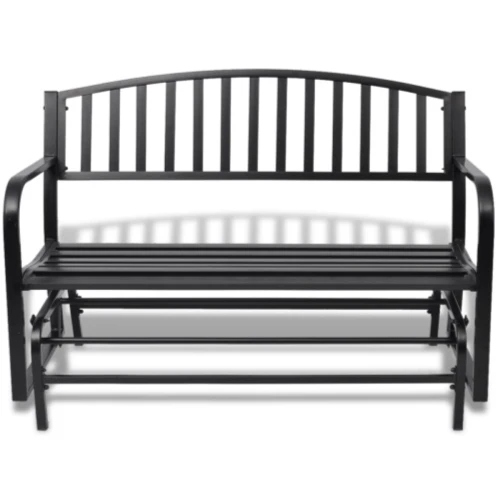 Скамейка уличная двухместная из стали Планер(Glaider) садовая